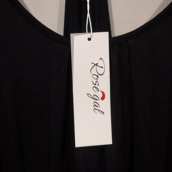 NWT Black Crochet Tank Set RoseGal Size 3X - Picture 4 of 5